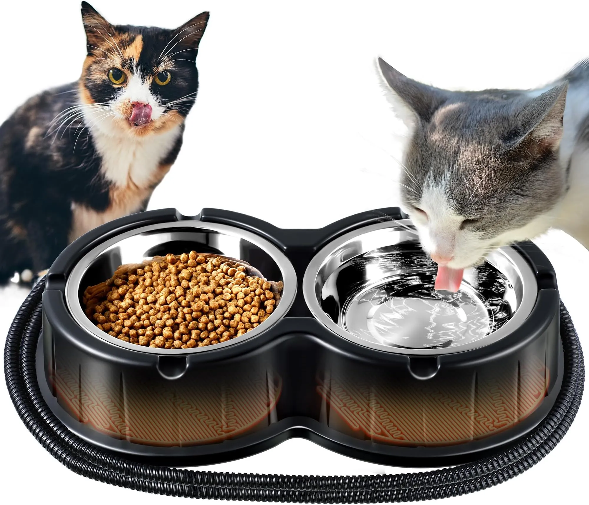 Cat Bowls Covered Dog Bowl Non-Slip Dog Bowl For Large Medium And