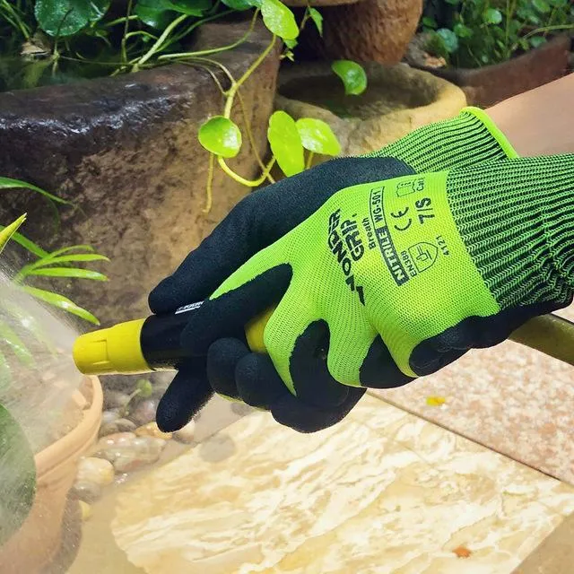 Гибкие работы Wonder Grip Gloves Нитрил -перчатки нейлон WG500 501 502 для садоводства SCE Safety Savening Lowes строительный жилет