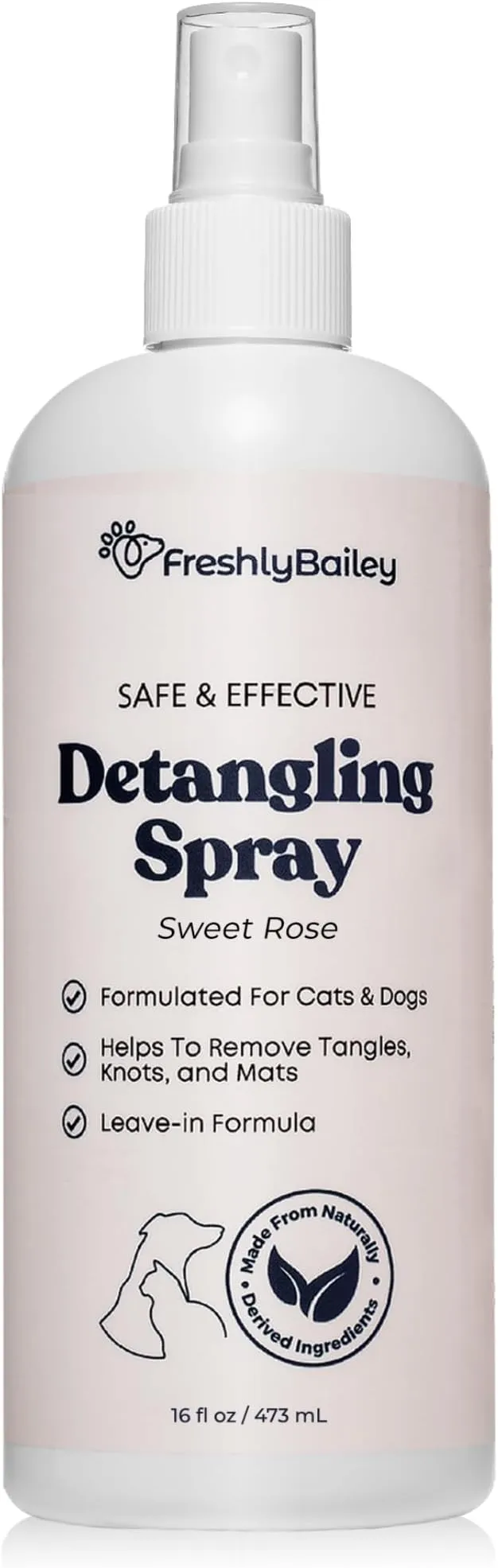 Pet Detangling Spray For Cats Dog Conditioner Detangler Gentle