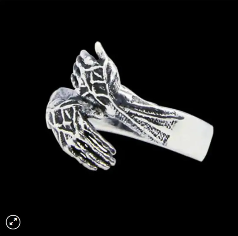 1pc Worldwide Hugged Ring 316L нержавеющая сталь группа вечеринка модные ювелирные украшения Unisex Hug Ring3452717