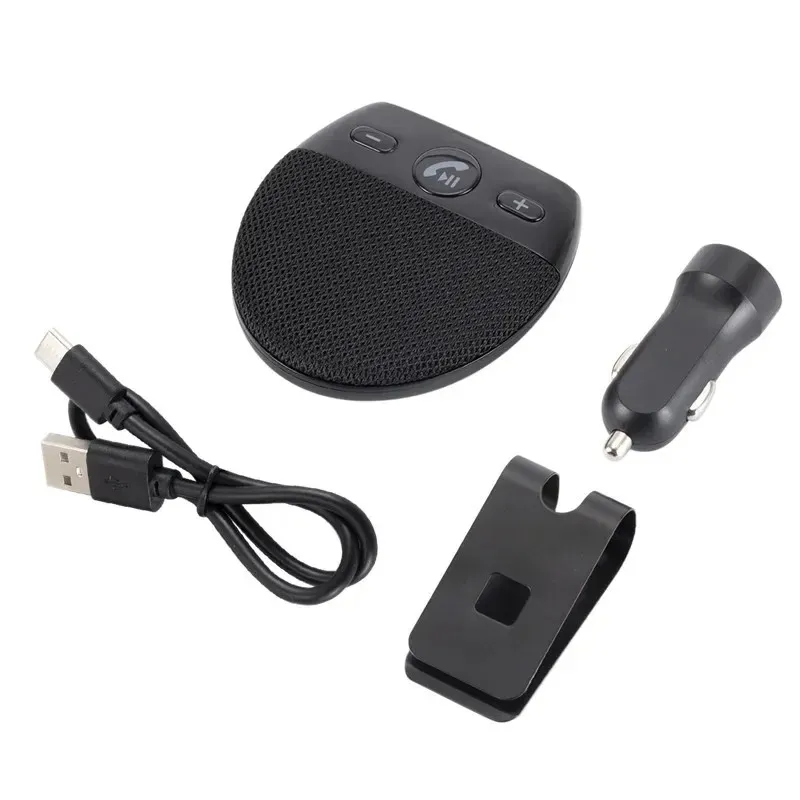 2024 Wireless Vehicle Car Bluetooth Speakerphone Sun Visor Car Accessories Bluetooth V5.0 Speakers Handsfree Car Kit Hands-freeBluetooth V5.0 Handsfree Kit