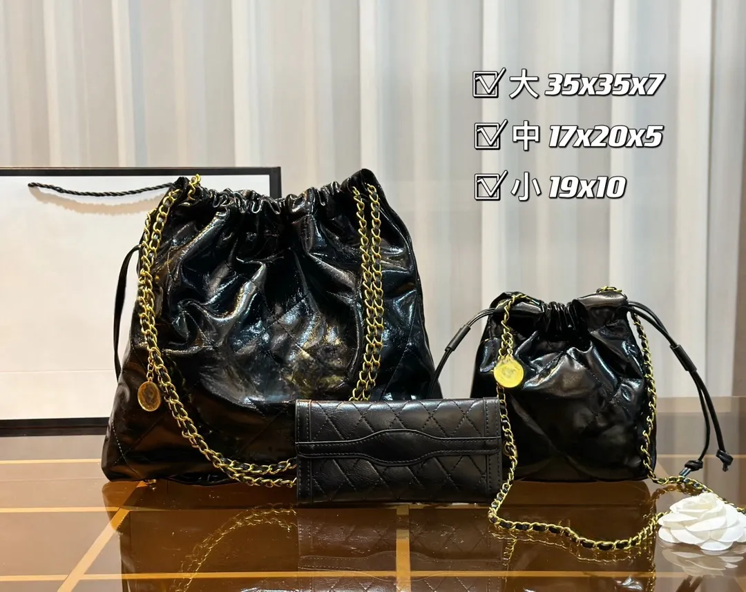 2024Designer Bag Herren- und Frauen -Einzelumhängetasche Vintage -Tasche Handtasche 3 Stück Kombination aus neuer Rucksack Handtasche Geldtasche Luxus Bag Eimer Tasche