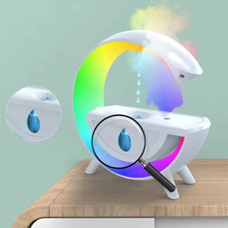 Rain Cloud nawilżacz kolorowy atmosfera światła gospodarstwa domowego USB Nocna lekka woda kropla z przepływem wstecznym nawilżacze grawitacyjne