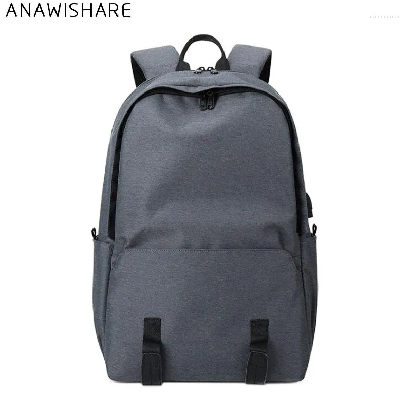 Plecak Anawishare Men Duża pojemność Wodoodporna torba turystyczna dla nastolatków na college plecak mochila escolar