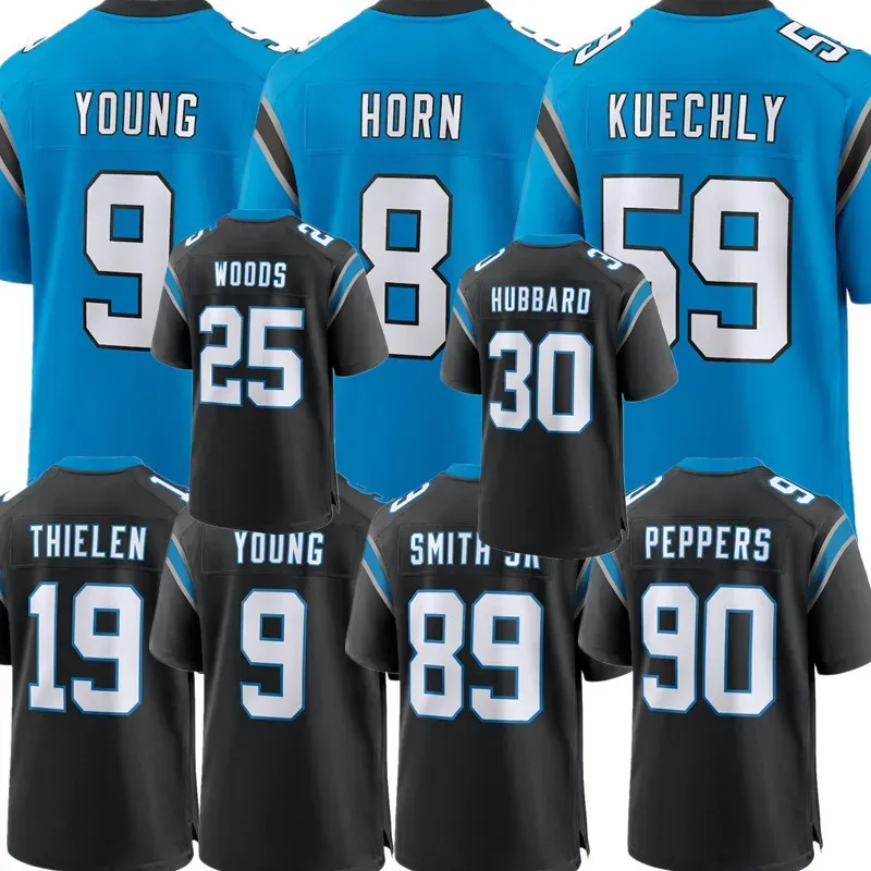 Jadeveon Clowney Bryce junger Trikot Julius Peppers Steve Smith Sr. Luke Kuechly Xavier Woods Ikem Ekwonu Jaycee Horn Adam Thielen Jeremy Shockey Football Trikots