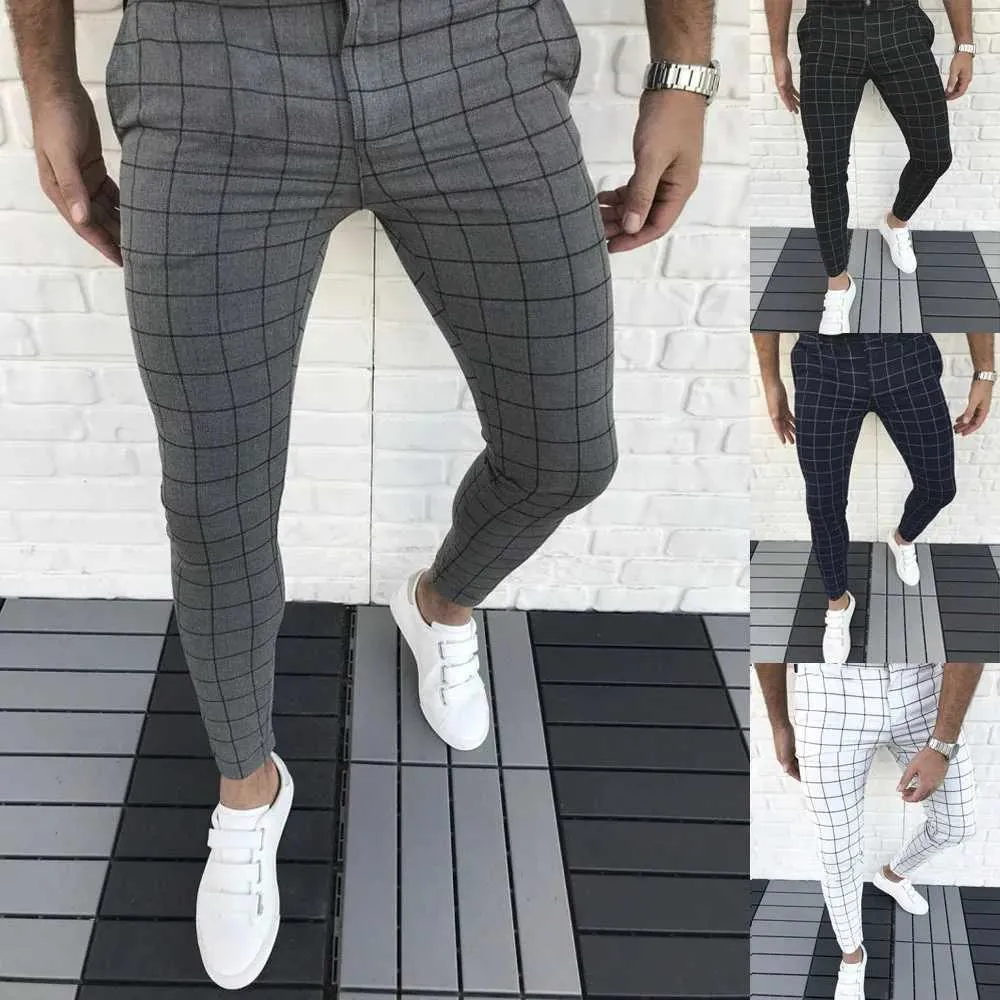 Męskie spodnie męskie Produkt Pantalones Ultra-cienki Slim Fit Prosty Noge Spodery Modne sporne spodnie sportowe Ubranie uliczne Ołówek Męs