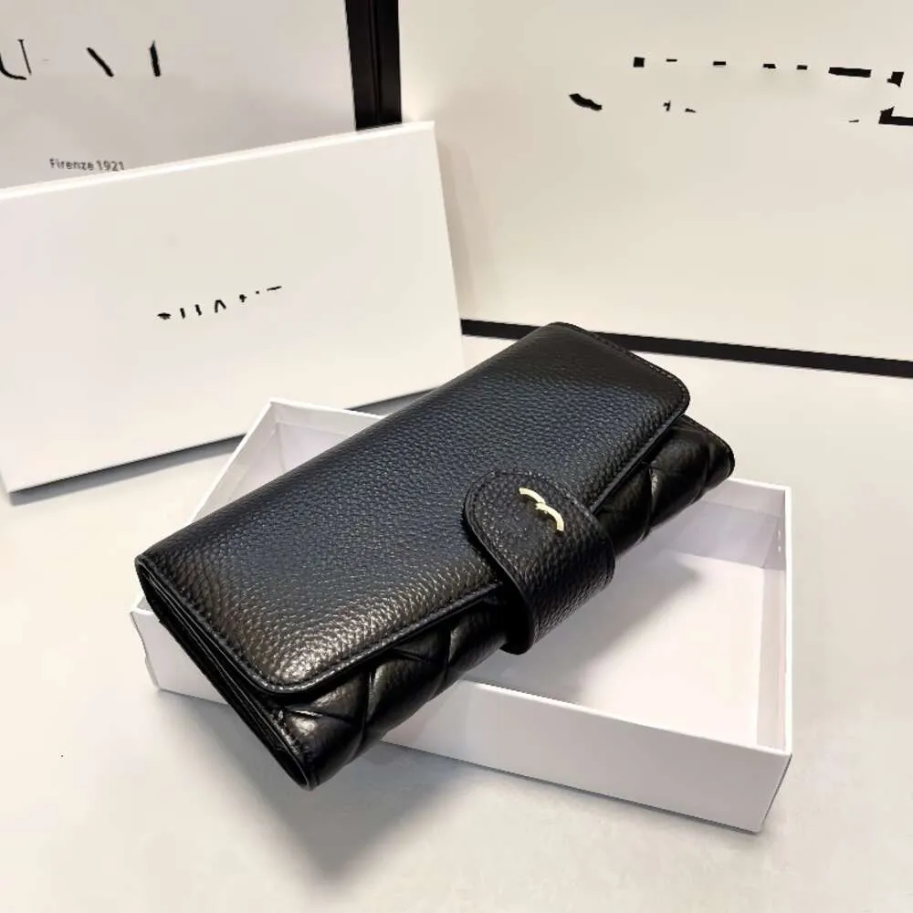 Luxuremerk Handtassen Designer Damesmerk Tassen Pop Cowhide Tweevoudige portemonnee Classic CF Lingge Long Wallet Small Lamb Cowhide Caviar 20% korting op Money Clip Card Bag