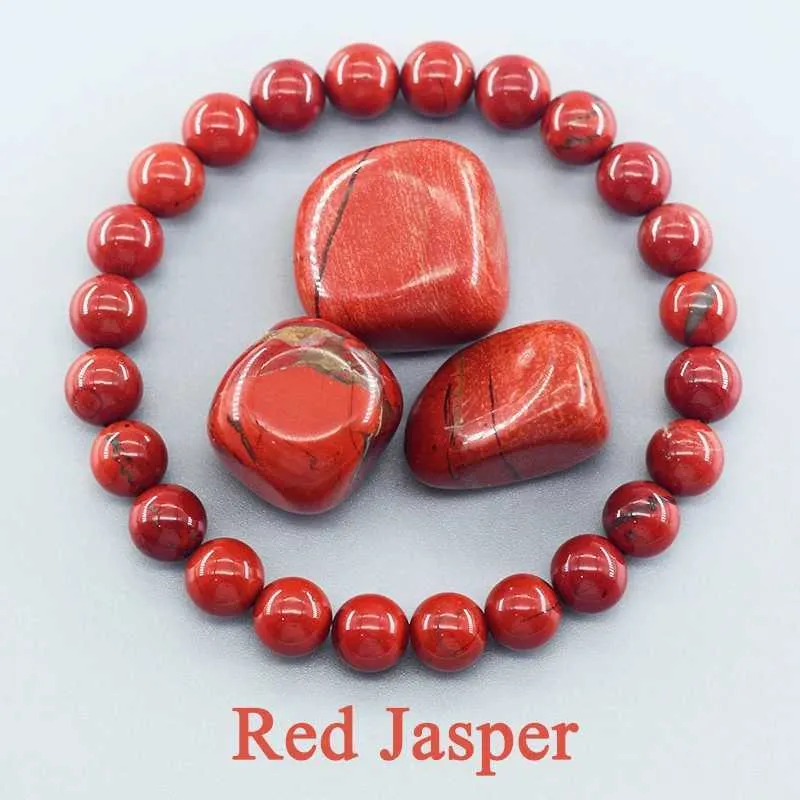 Stone naturale in perline Authentic 5A Red Jasper Preghiera Bracciale perle Bracciale Womens Meditation Meditation Yoga Regalo