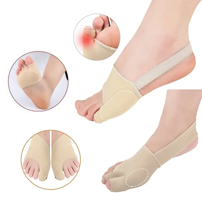 Traitement 1pair Hallux Valgus Bunion Correcteur Gel Silicone Gel Big Toes Séparateurs Pieds Sindener Bos Bost Foot Care Treat