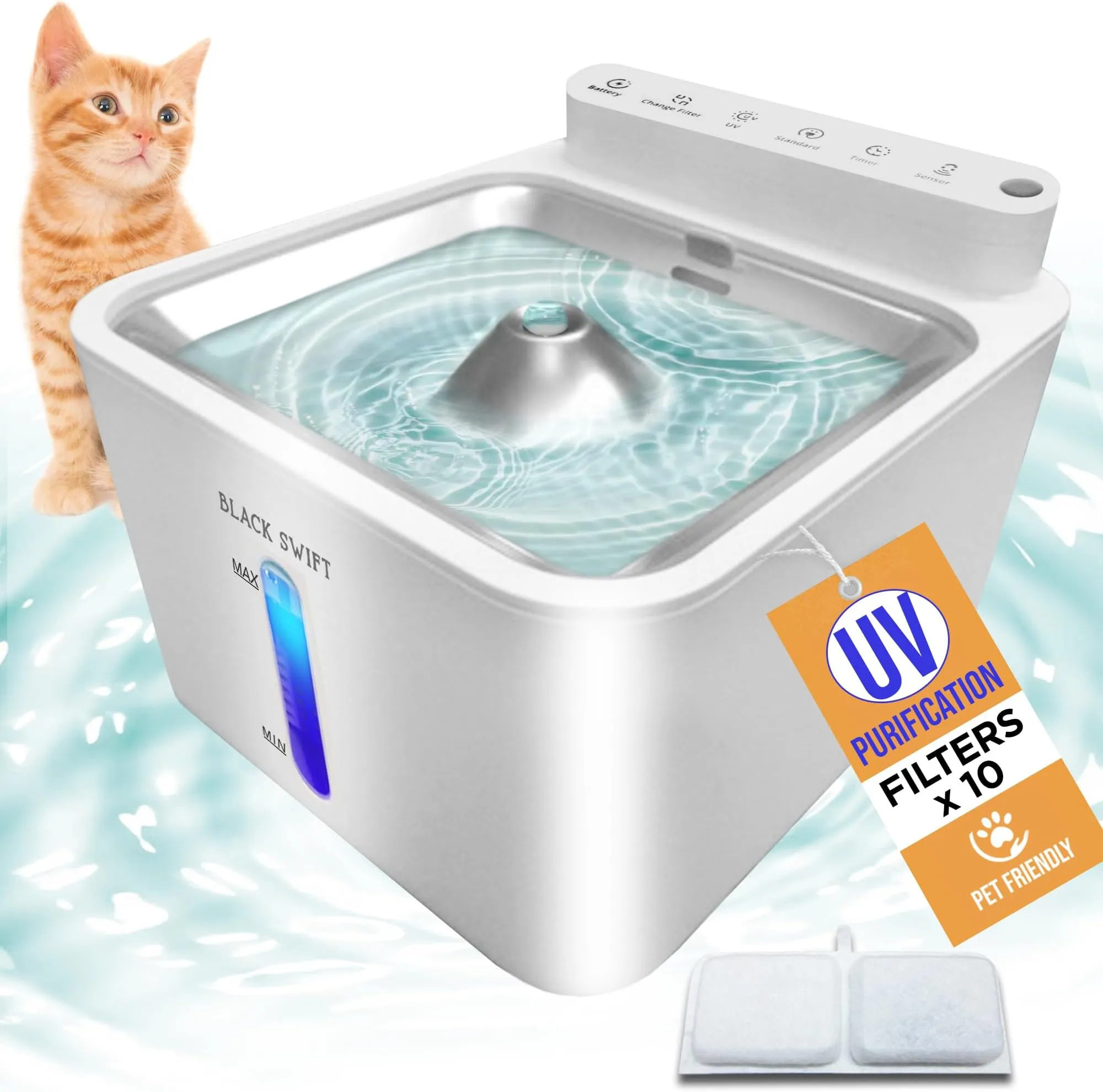 Amazon Drinkwell Cat Water Fountain Battery Operated Cat And Dog