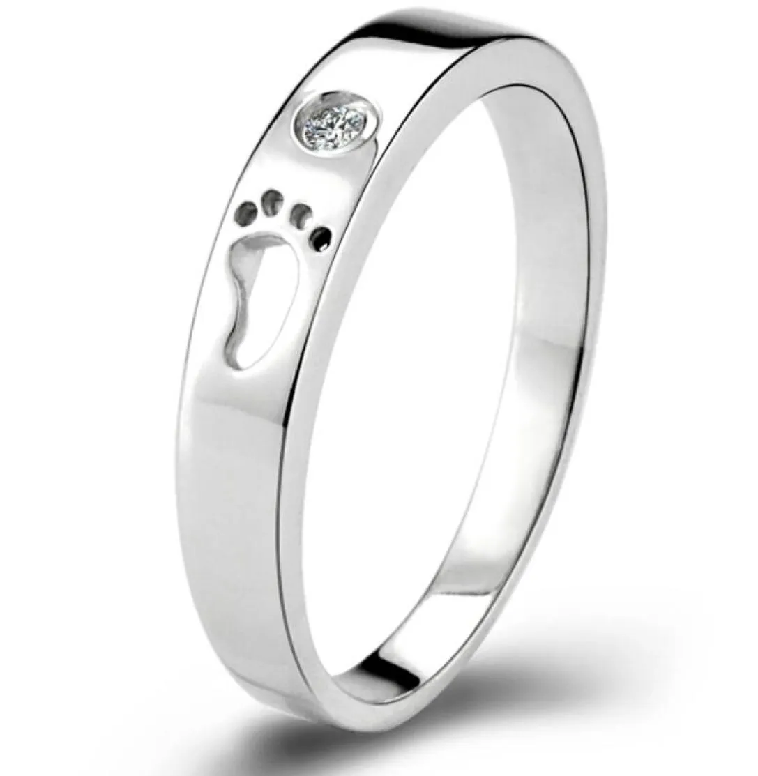 Anelli di punta in argento intero60 per donne uomini 925 anello di fidanzamento in argento sterling amano la borsa di gioielli in cristallo aneis ULOVE2101385