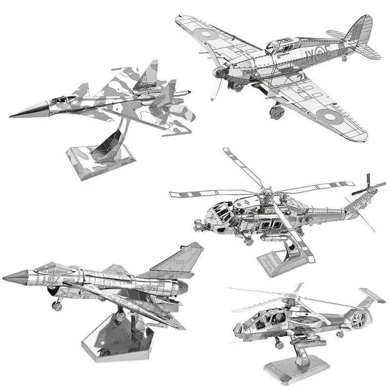 Puzzles 3D Mini Fighter Fighter Jet Space Navette Metal Modèle Assemblage UFO MODE MODULE DE LOVE MORS HUBBLE TELESCOPE PUBLITE