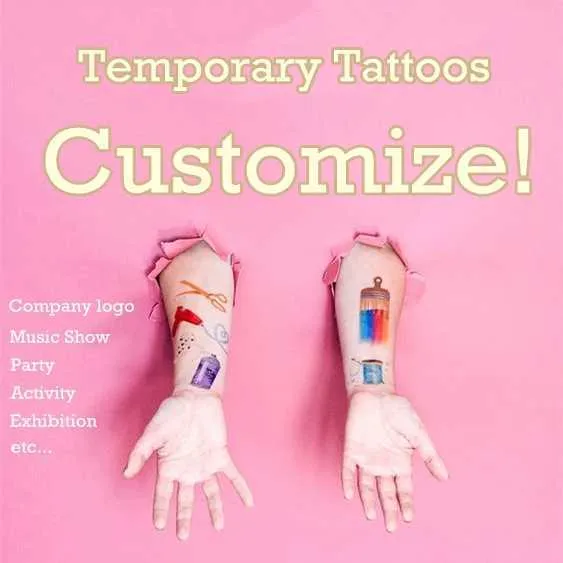 Передача татуировки персонализированная временная поддельная татуировка DIY настраивает тату