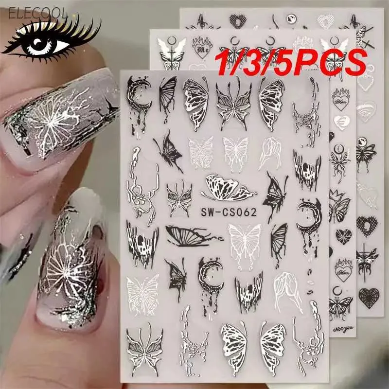 MCOW Tattoo Transfer 1/3/5pcs Angel Wing Tattoos temporários para mulheres Adultos Realista Butterfly Feather Face Fake Tattoo Stick 240426
