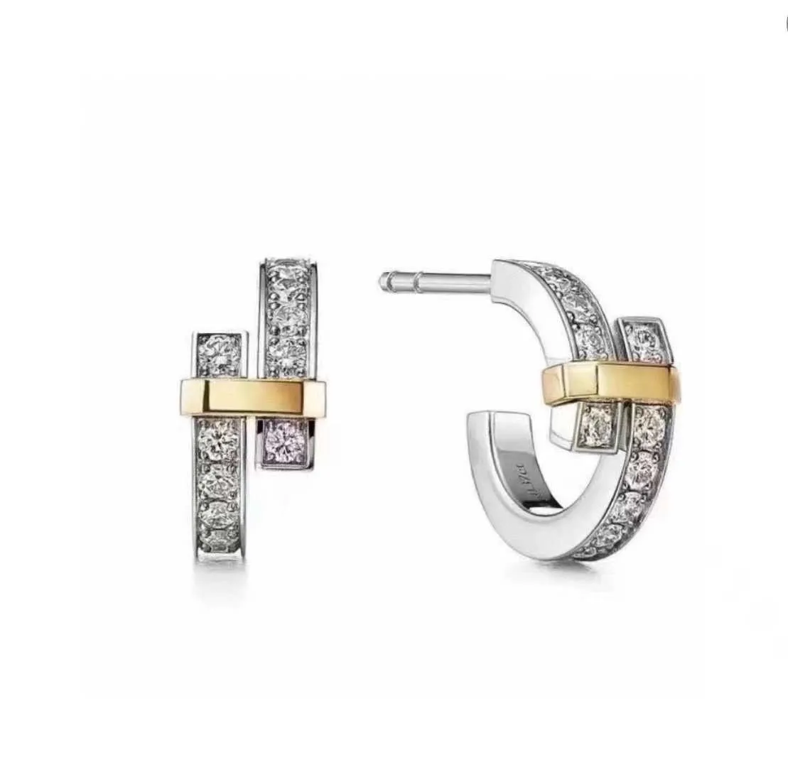 Light luxury Tiffayss new high-precision horizontal electroplating high carbon diamond set