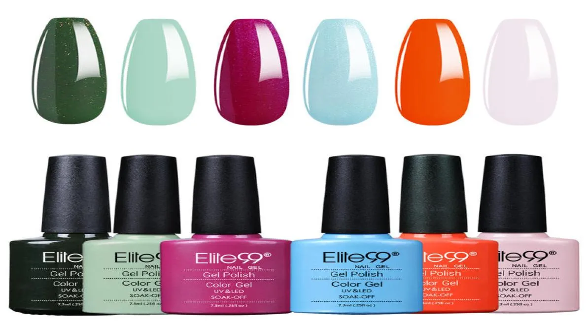 Elite99 73ml Classic Color Bottle Gel Pesce per chiodo set 6pcsset Immersi fuori da un chiodo a verniciatura a ghiola arriscale a verniciatura a vernice UV kit manicure polacco kit9006365