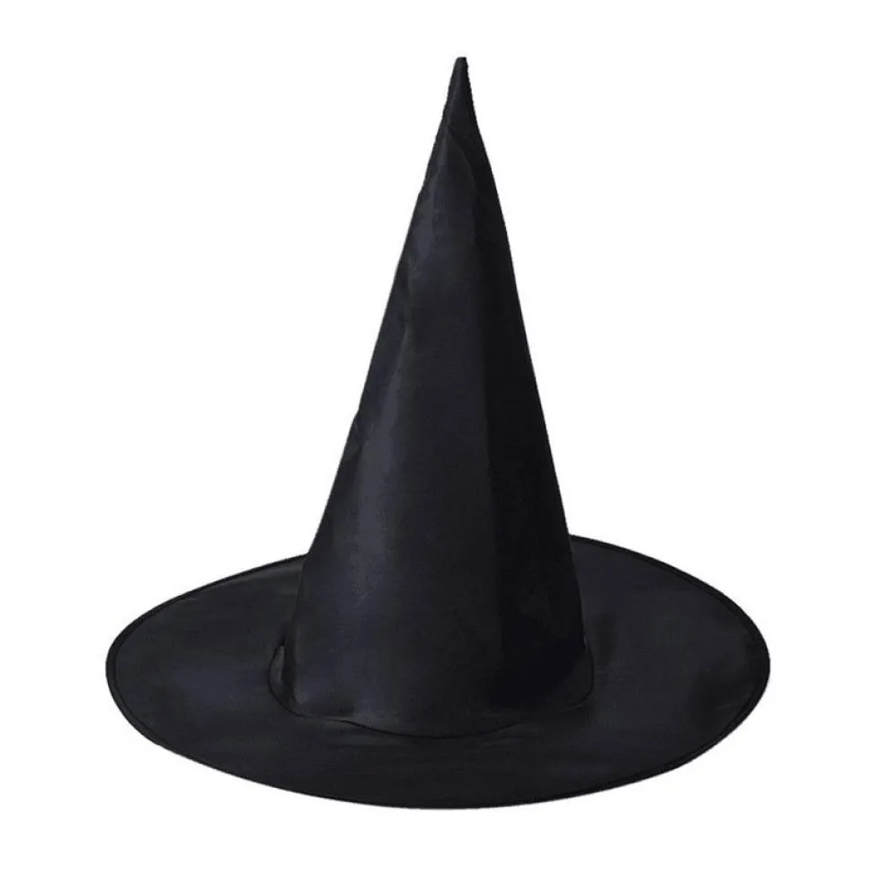 Costumes Halloween Chapeaux de sorcières Masquerade Wizard Black Spire Hat Witches Costume Accessoire Cosplay Party Fancy Decor Decor Zwl6432667804