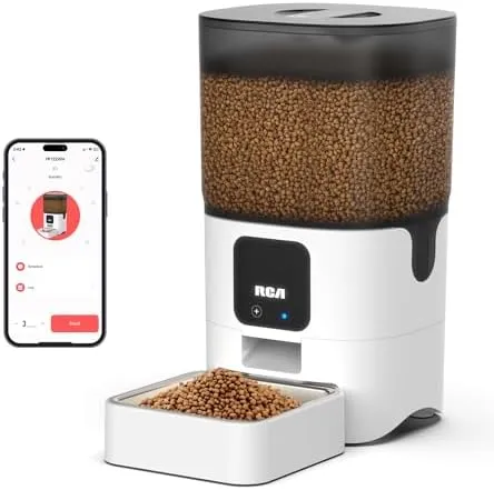 Dog Feeder Alexa Enabled Cat Feeder Smart Pet Feeder 6L WiFi Auto