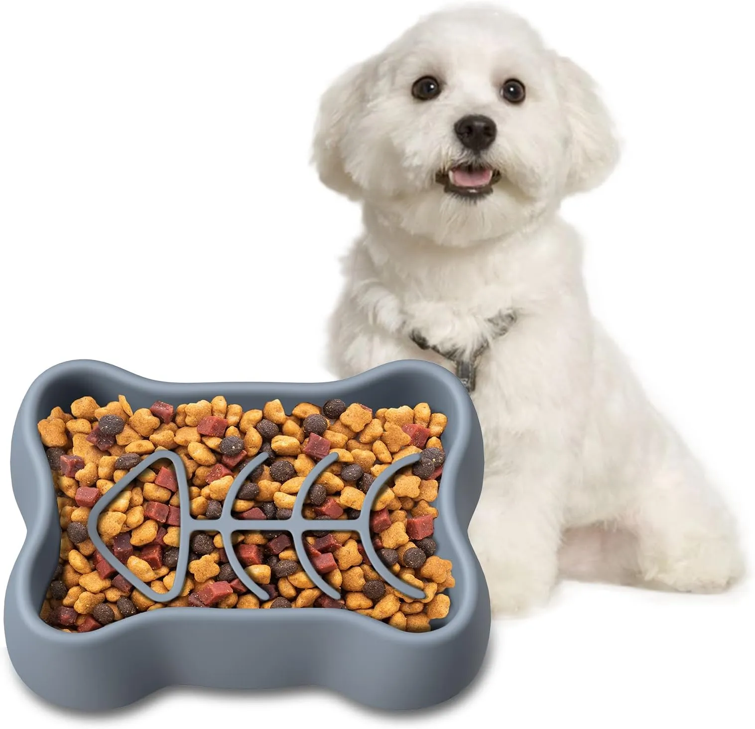 best slow feed dog bowl Large Ceramic Slow Feeder Dog Bowls  NoKa&AuroraStone