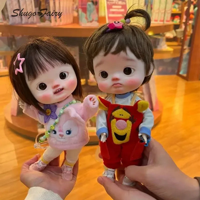 Dolls Diandi dianmei幸せな笑顔苦情表現ヘッドBJD 1/6ファットダイアンボディ高品質人形サプライズギフト