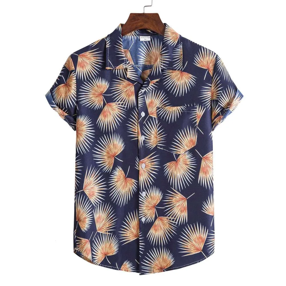 Shirt Summer New Men's Casual Floral Shirt Short Sleeved Hawaiian Short Sleeved Shirt for Men