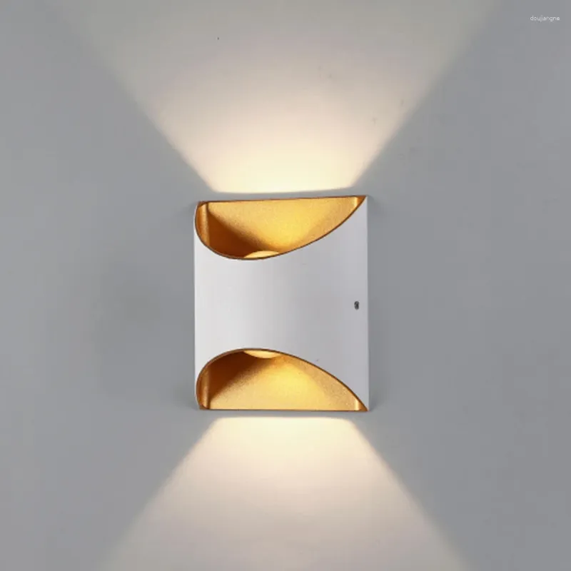 Wall Lamp 6W Light Sconce LED Aluminum Outdoor Indoor Ip65 Up Down White Black Modern For Home Stairs Bathroom Bedroom Bedside