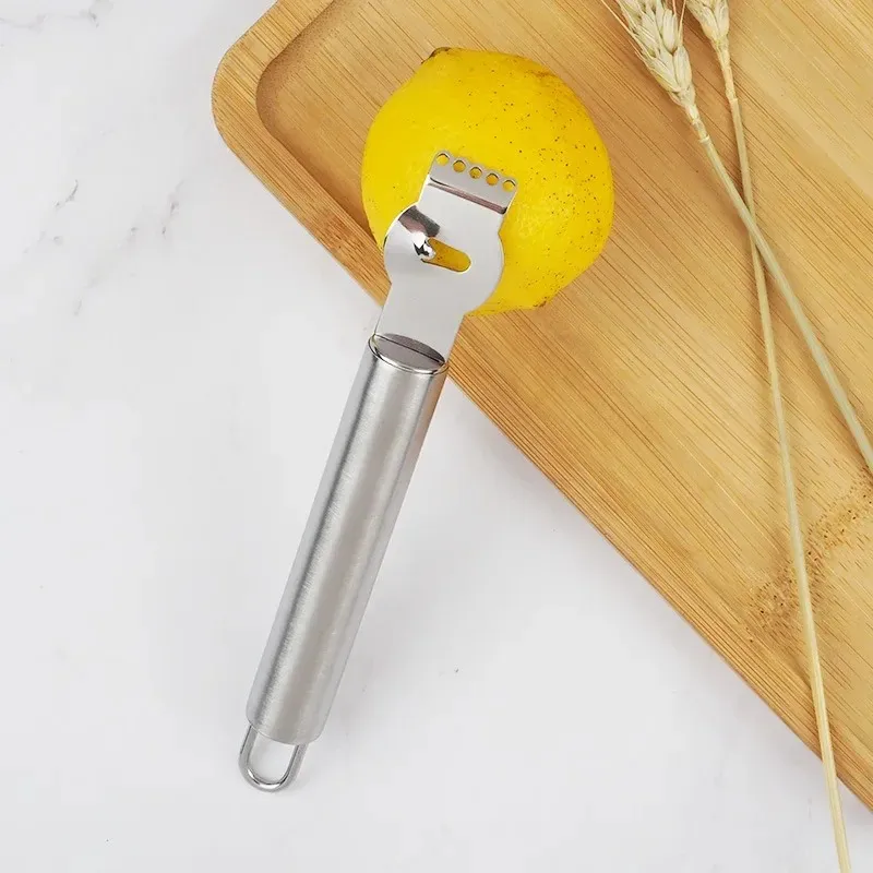 Lemon Peeler ze stali nierdzewnej Zester Greater Lime Orange Citrus Owoce Peeling Bar Akcesoria Gadżety Kitchen Kitchen