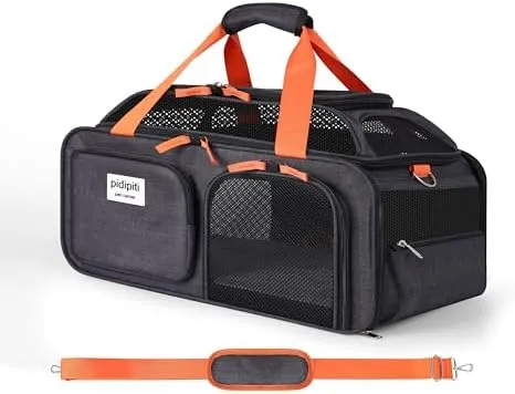 Pidipiti Expandable Airline Approved Pet Carrier: TSA Approved
