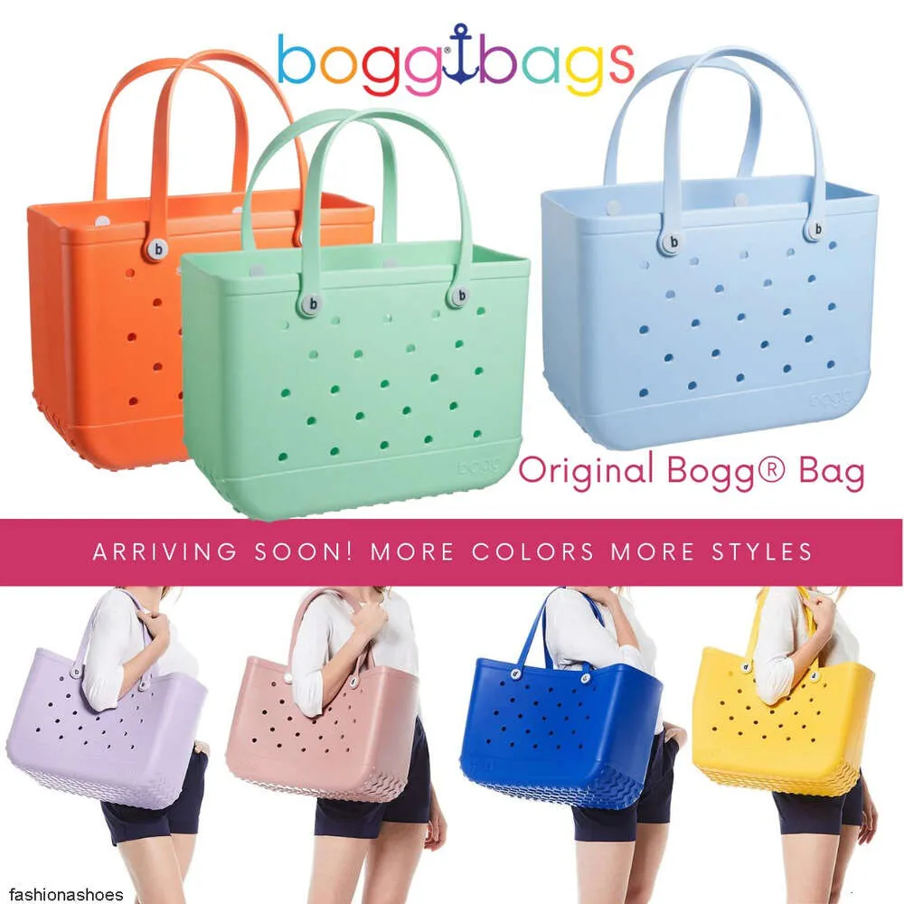 Haut-capacité Femmes plage bogg sac fourre-tout Designer PVC Plastique sac à main le week-end Sac de boutique de voyage Luxur