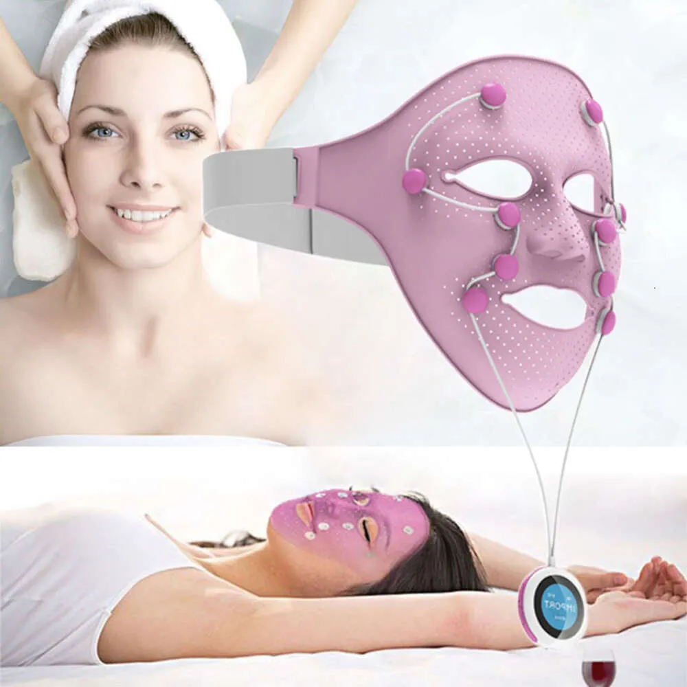 Masque facial en silicone Masque électrique en forme de V Face Silming Mastreur Anti Wrinkle EMS Therapy Device Machine de beauté