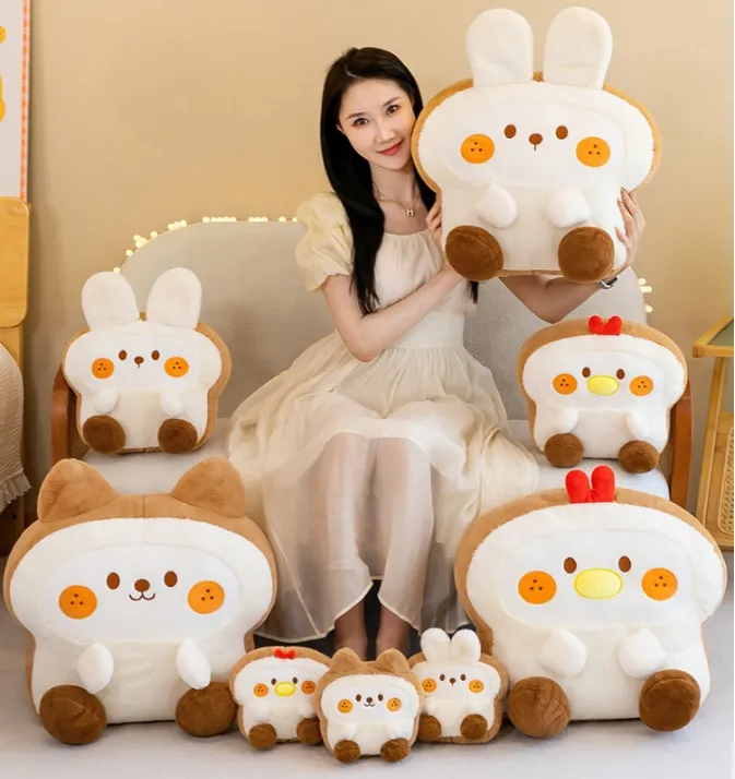 Transforming into biscuits, pillows, plush toys, cute little rabbits, chicks, dolls, snacks, dolls wholesale