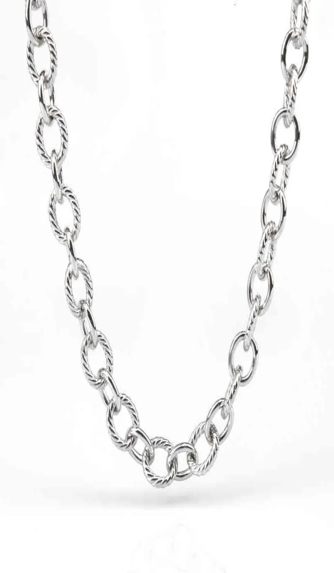 Łańcuchy skręć biżuterię urok naszyjniki kobiety designer naszyjnik złoty sliver łańcuch madison media