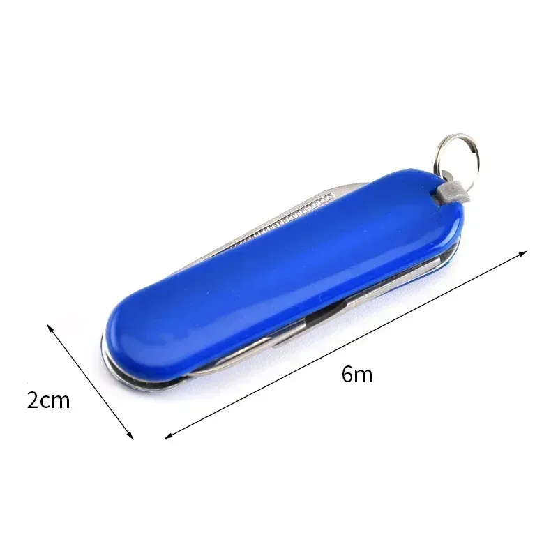 4 sur 1 couteau pliant à ciseaux Clipper avec manucure clé en acier inoxydable multifonctionnel outils de camping