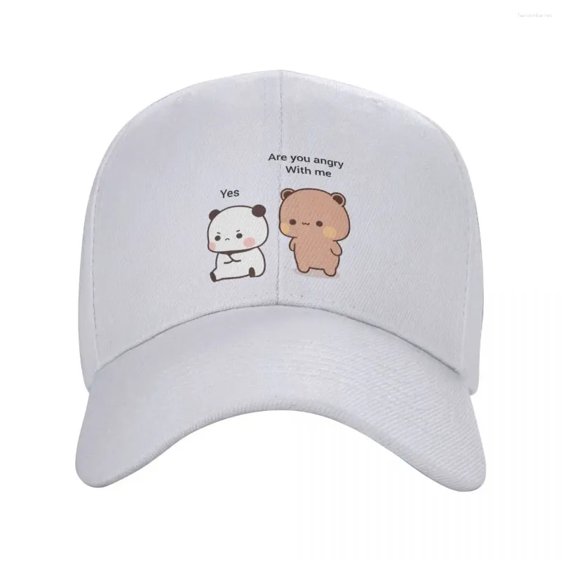 Boinas homens homens dudu bubu panda urso chapéus equipados boné de beisebol snapback taps back desenho animado papai chapéu de sol