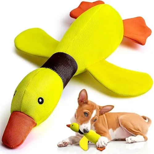 Vitscan Upgraded Goose Squeaky Dog Chew Toys For Small, Medium