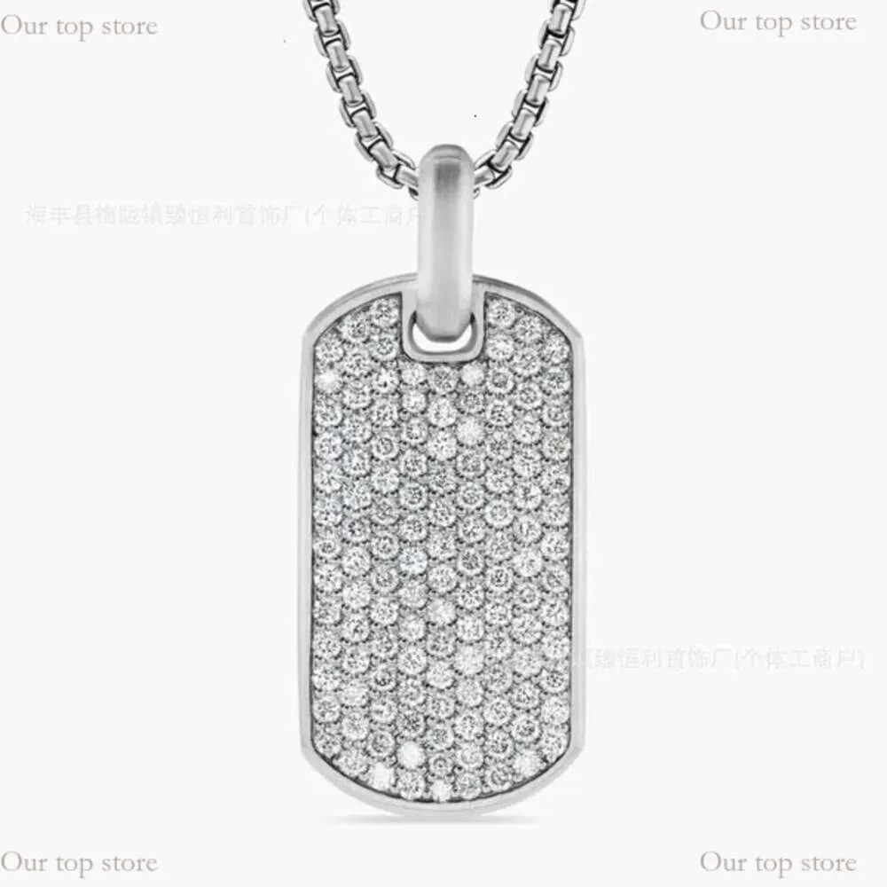 Desginer David Yurma Jewelry Classic Chain Design David Necklace Popular Full Diamond Tag Pendant Cross Bangle Bracelet Dy Jewelry 432