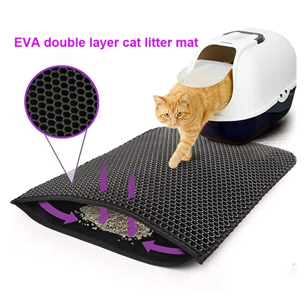 Appareils imperméable EVA Double couche Cat Box litière tapis de sable de sable de sable de sable de lit de lit lavable PAD PAD MATUNDE MATUND