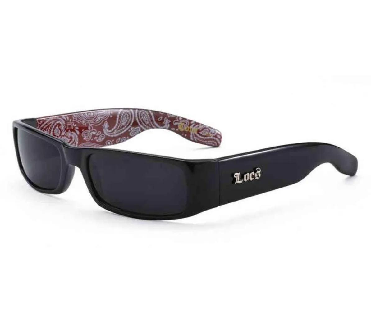 Gangsta Shades Men039S Stijlvolle hiphopstraatstijlontwerper Flat Top Chicano zonnebrillen Hardcore Locs zonnebril1453998