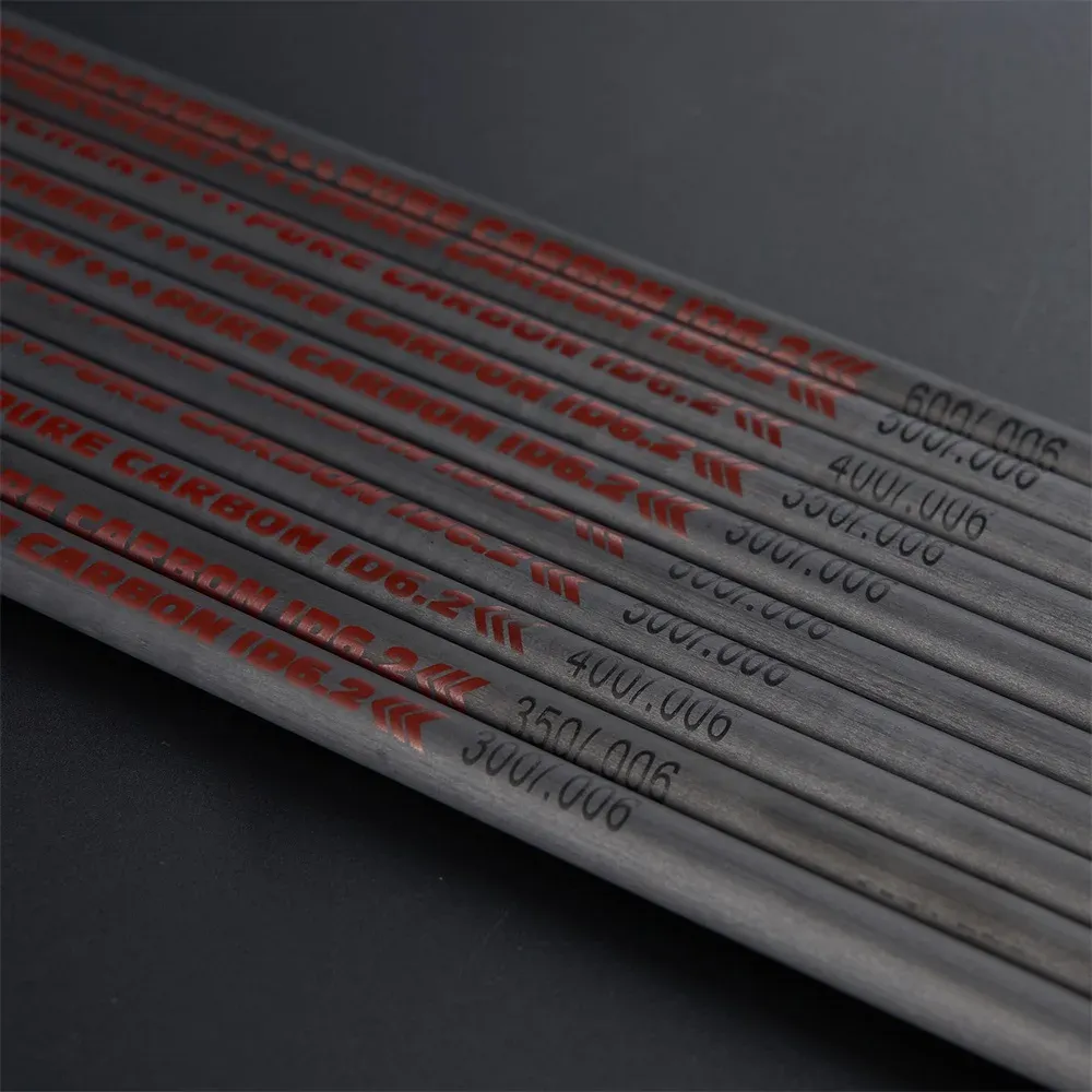 Darts toparchery 31 "Pure Carbon Arrow Shaft Inner Diameter 6.2mm ryggrad 300 350 400 500 600 Compound Recurve Bow Hunting Bågskytte Axel