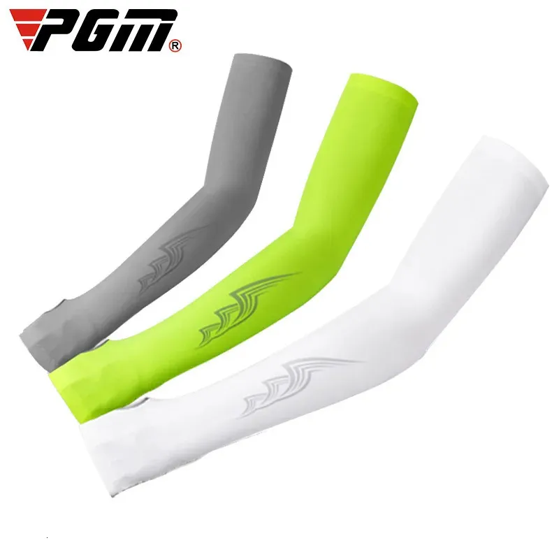 1 par Golf Cuff Ice Silk Sunscreen Arm ärmar Summer Anti-UV för utomhusaktivitet Unisex High Elasticity 240417