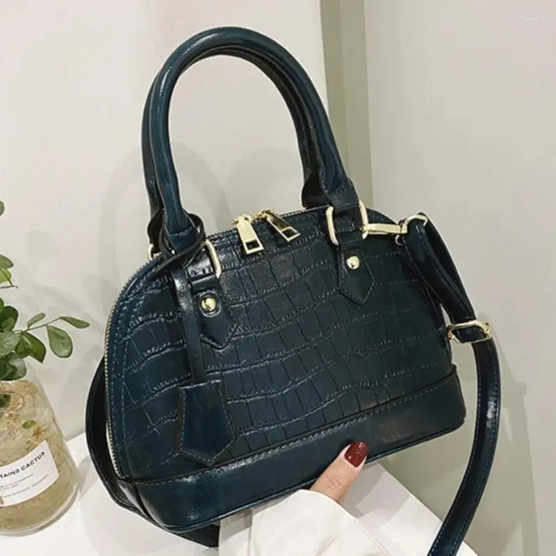 Bag Crocodile Muster Tote Shell 2024 Modequalität PU Leder Frauen Designer Handtasche Vintage Schultermessenger