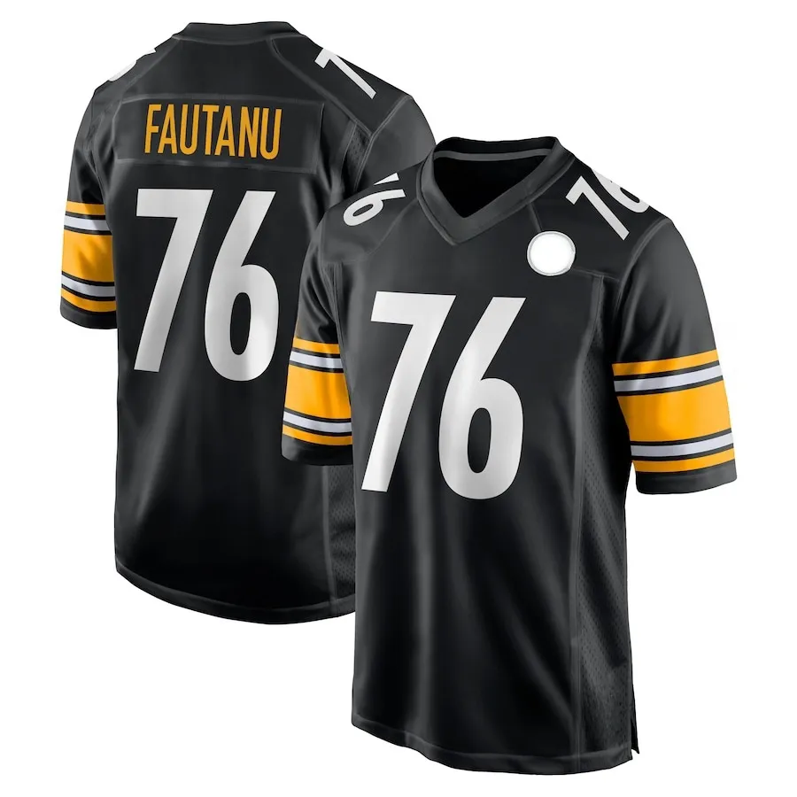 2024 NOVO DRAFT PRIMEIRO ROUTO JOGADOR JOGADOR DE JOGADOR DO JOMENTO DE FUTEBOLETA 76 TROY FAUTANU JERSEY MENINO FENHERIRO JOVE