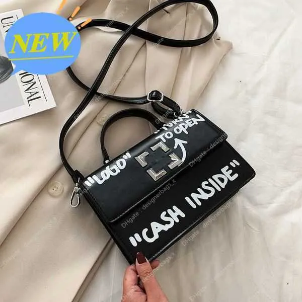 Black Crossbody bag luxury wallet women designers Small Bags Graffiti leather Wholesale Fashion Square messenger 2024 Shoulder purses designer woman handbag HBML