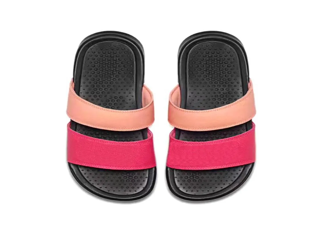 Pers Benassi Summer Huaraches Pantoffeln Schwarze weiße Ladung FASH3316795