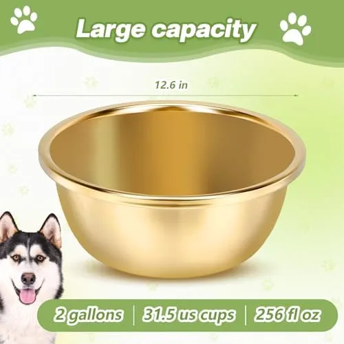 Tioncy 2 Gallons Stainless Steel Dog Water Bowls Metal Food and Water Bowls  Gold from Dhgate Dog Bowls & Dishes - price 25.36