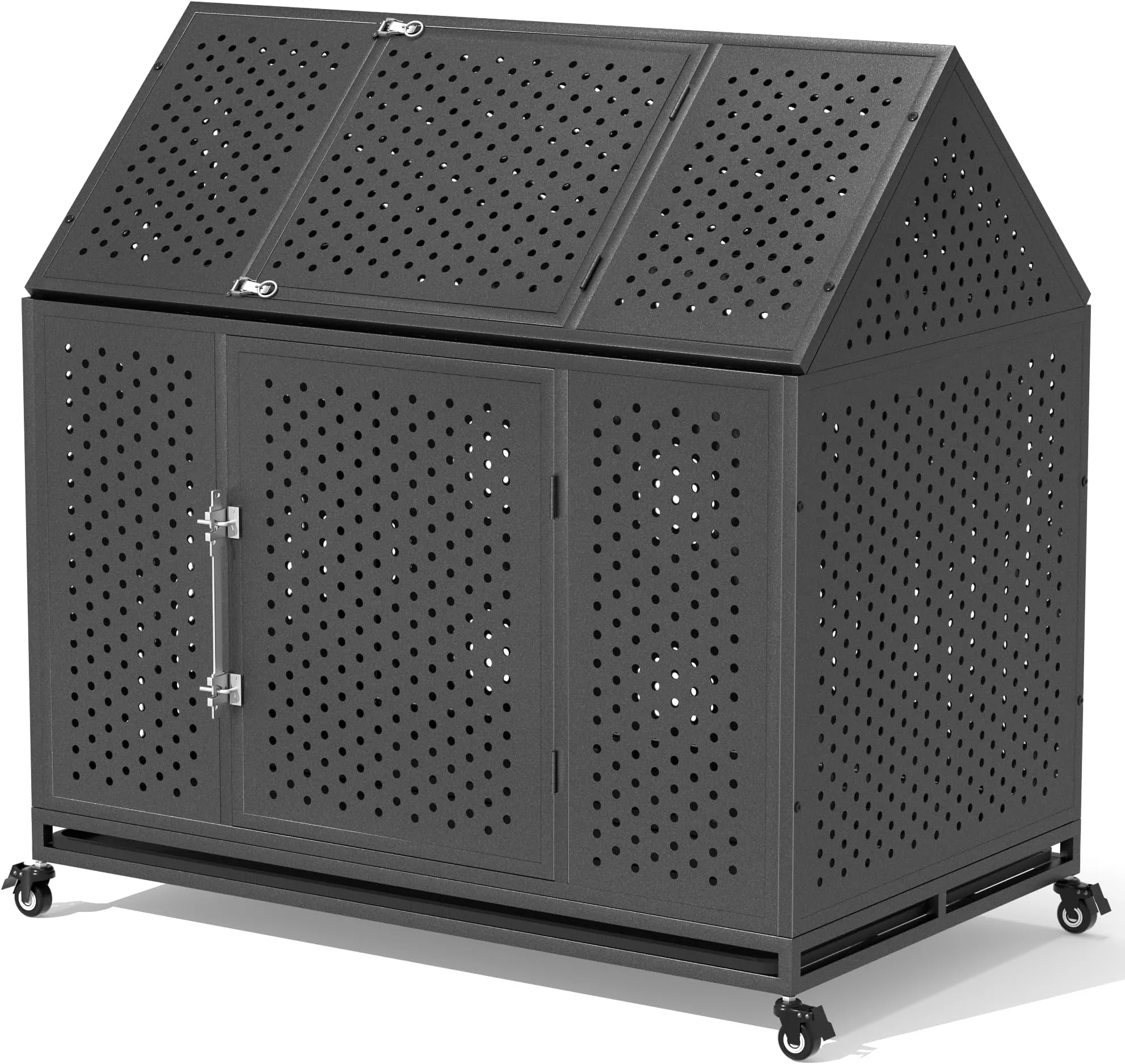Heavy Duty XL Large Dog Crate, Lockable Dog Cage For High Anxiety