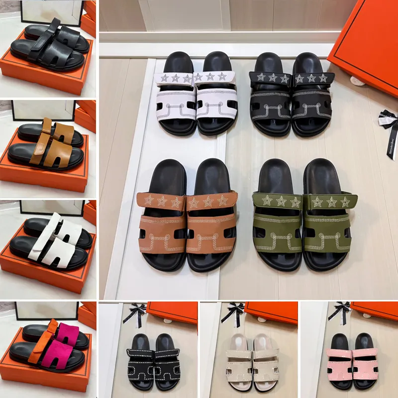 Chypre Sandals Designer Slides Women Men Slippers Fur Shearling Leather Canvas Slide Fuzzy Plush Slipper Orange Red White Black Summer Beach Sandal Shoes