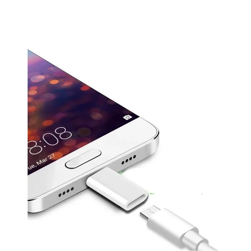 Adaptador de telefone celular Micro USB para USB C Conector microUSB para Xiaomi Huawei Samsung Galaxy A7 Adaptador USB tipo C