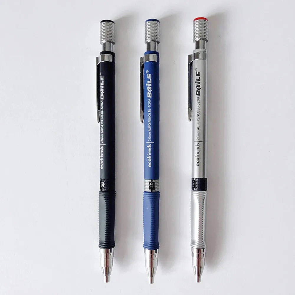 45 PCS Lápis mecânicos retro 2.0mm 2b Conclusão/lápis automático para crianças Escrevendo estudantes de esboço de material escolar 240422