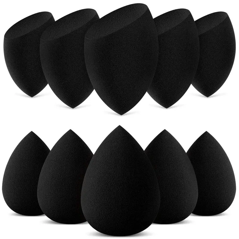 Puff 10 PCs Make -up -Schwämme Mixer Set Beauty Cosmetic Foundation Mischung Applikator Puff, makellos für flüssige Cream Pulver Puff